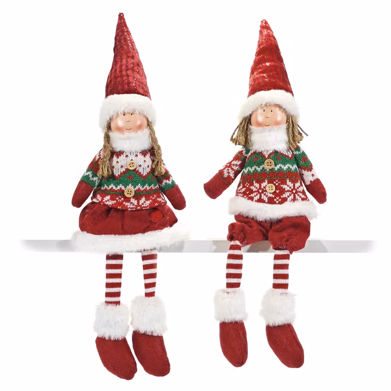 Personaggio Natalizio Decorativo VESTIAMO CASA Rosso, Altezza: 50 cm