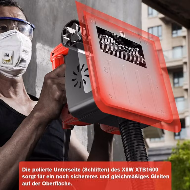 Macchina per la rimozione del calcestruzzo per superfici dure, 1600 W, 4000 giri/min. Fresatrice multifunzione per la ristrutturazione, fresa per calcestruzzo, ideale per piastrelle/Vetroceramica, cemento, argilla, sabbia, calcare, vetro