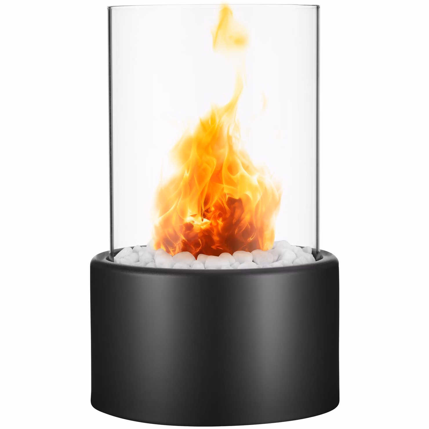 Caminetto da tavolo a bioetanolo Tectake Damine moderno con 2 camere di combustione, nero – 3