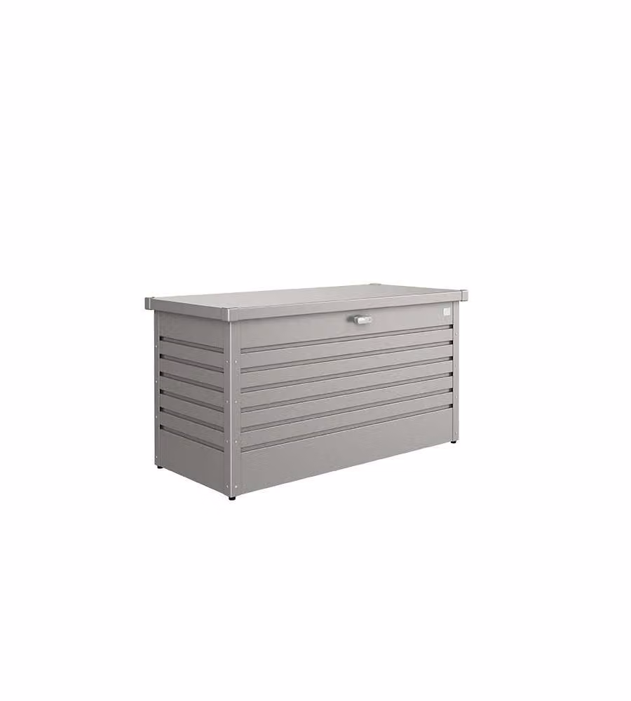 Baule panchina Biohort in metallo grigio per giardino e terrazza L: 134 cm, P: 62 cm, H: 71 cm – 2