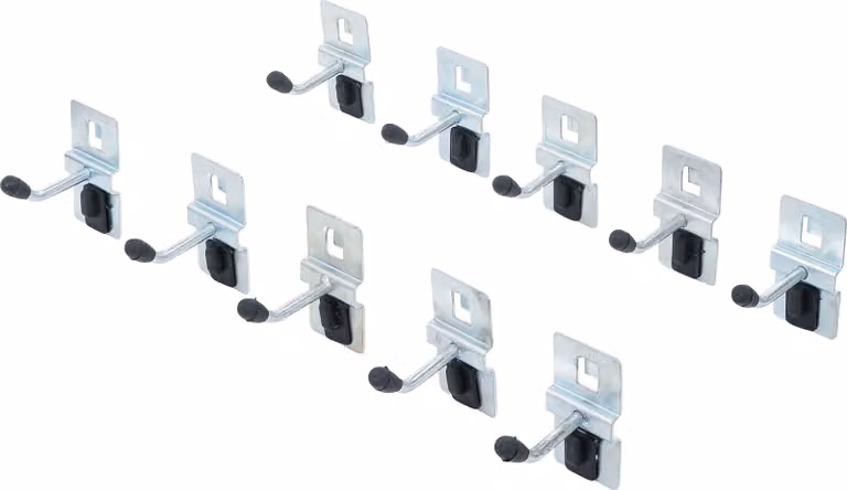 Set di ganci singoli 40 mm 10 pz. per sistema pensile