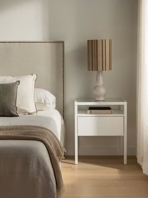 Comodino Vita bianco con 1 cassetto Kenay Home