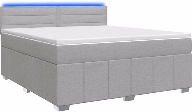 Letto box spring con materasso Grigio Chiaro 180 x 200 cm 3452726