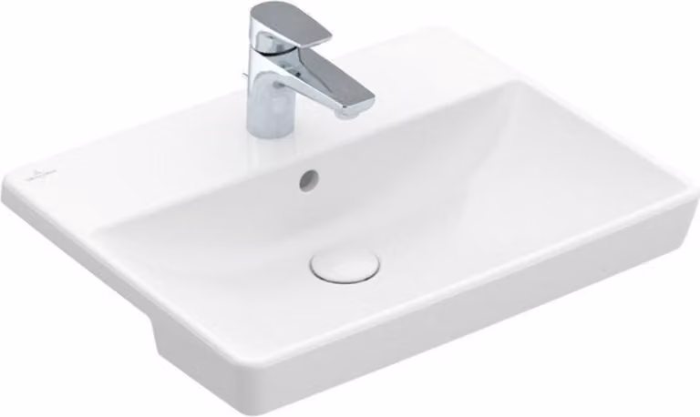 Villeroy & Boch Avento lavabo en saillie, 1 trou pour robinet, avec trop-plein, 550x360mm, 4A065501, 4A065501