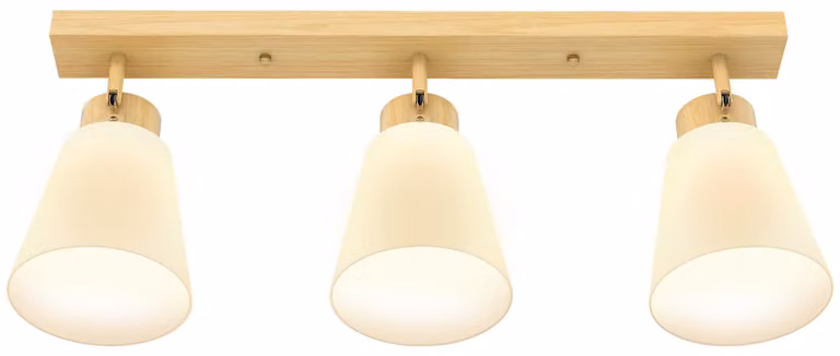 HOMCOM Lampada da soffitto a LED da 40 W a 3 luci con 3 attacchi E27