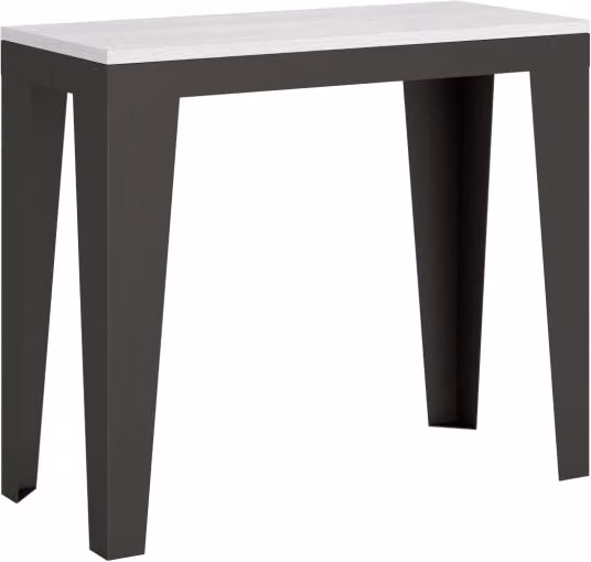 Consolle Allungabile GIORDANOSHOP in Nobilitato Bianco Opaco L/P/H: 90-300 x 40 x 77 cm – 1