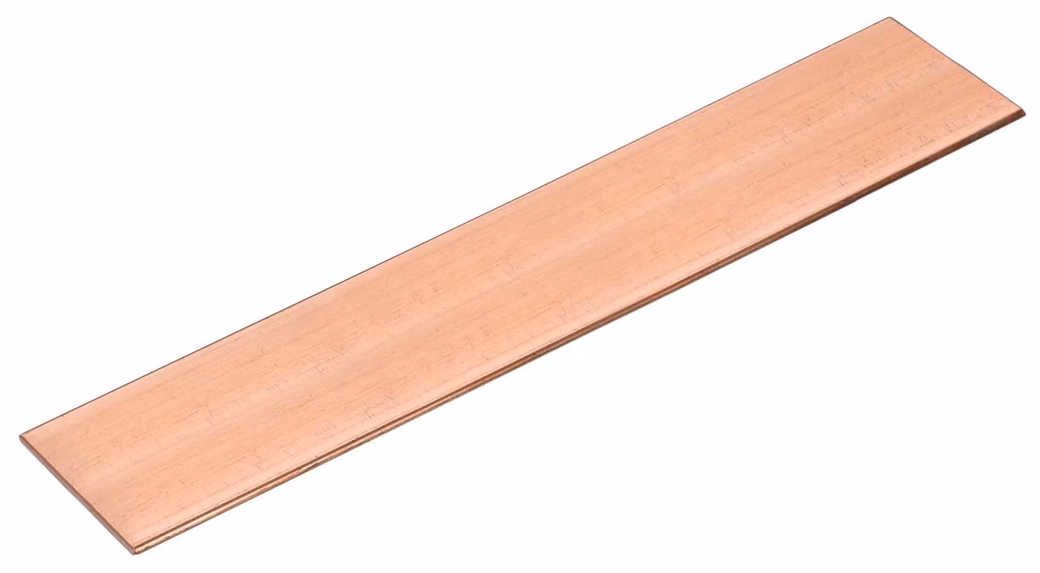 Piastra di rame 250x50x3 mm, purezza 99,99%, barra piatta