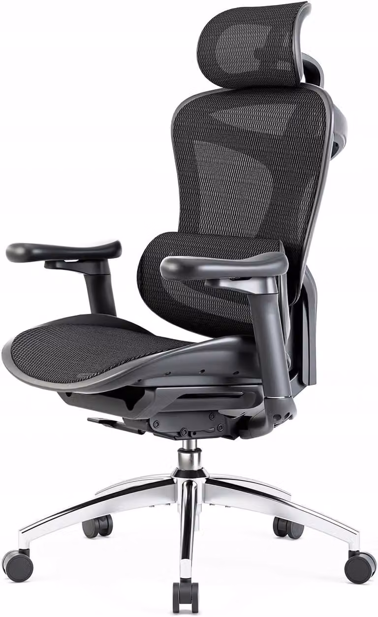Sedia da ufficio ergonomica nera SIHOO Doro C300