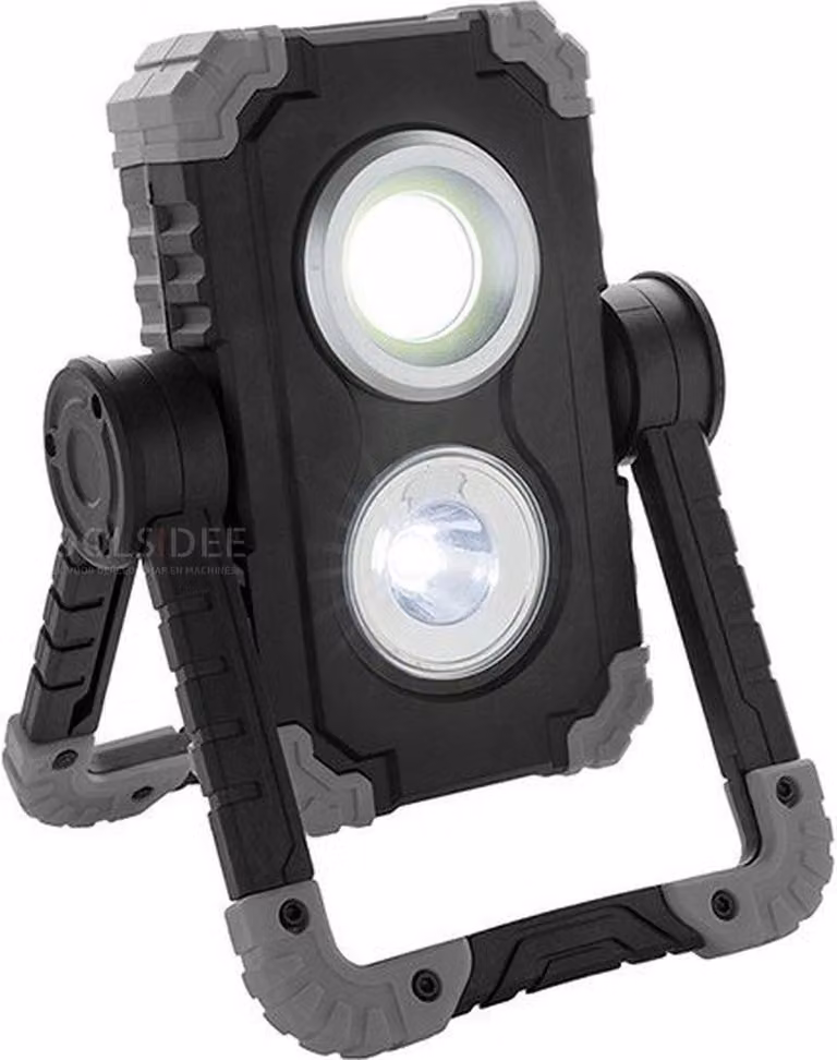 Lampada da lavoro a LED, kit strumenti compatto, 12V, 3,7 kg, colore nero, include 6 lampade a LED e 4 supporti