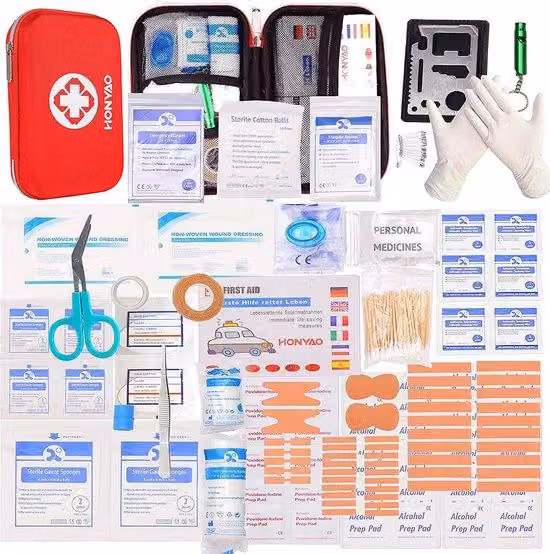 Kit di pronto soccorso per auto, kit di riparazione di emergenza, kit di sicurezza per auto