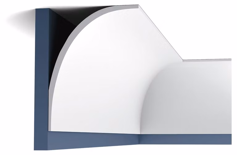 Orac Decor C990 Luxxus Profilo di alta qualità Modanatura decorativa Profilo in stucco Modanatura angolare per cornici a soffitto | 2 metri