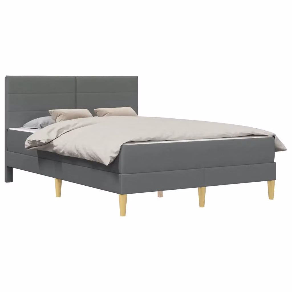 Struttura letto imbottita moderna vidaXL in tessuto grigio L/P/H: 206 x 164 x 280 cm – 2