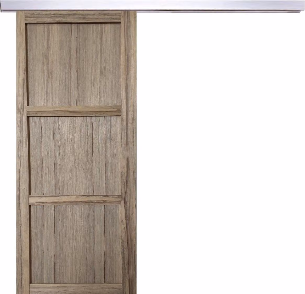 Porta scorrevole Frake a 3 ante H204 x L83 cm, binario in alluminio Gd Menuserie