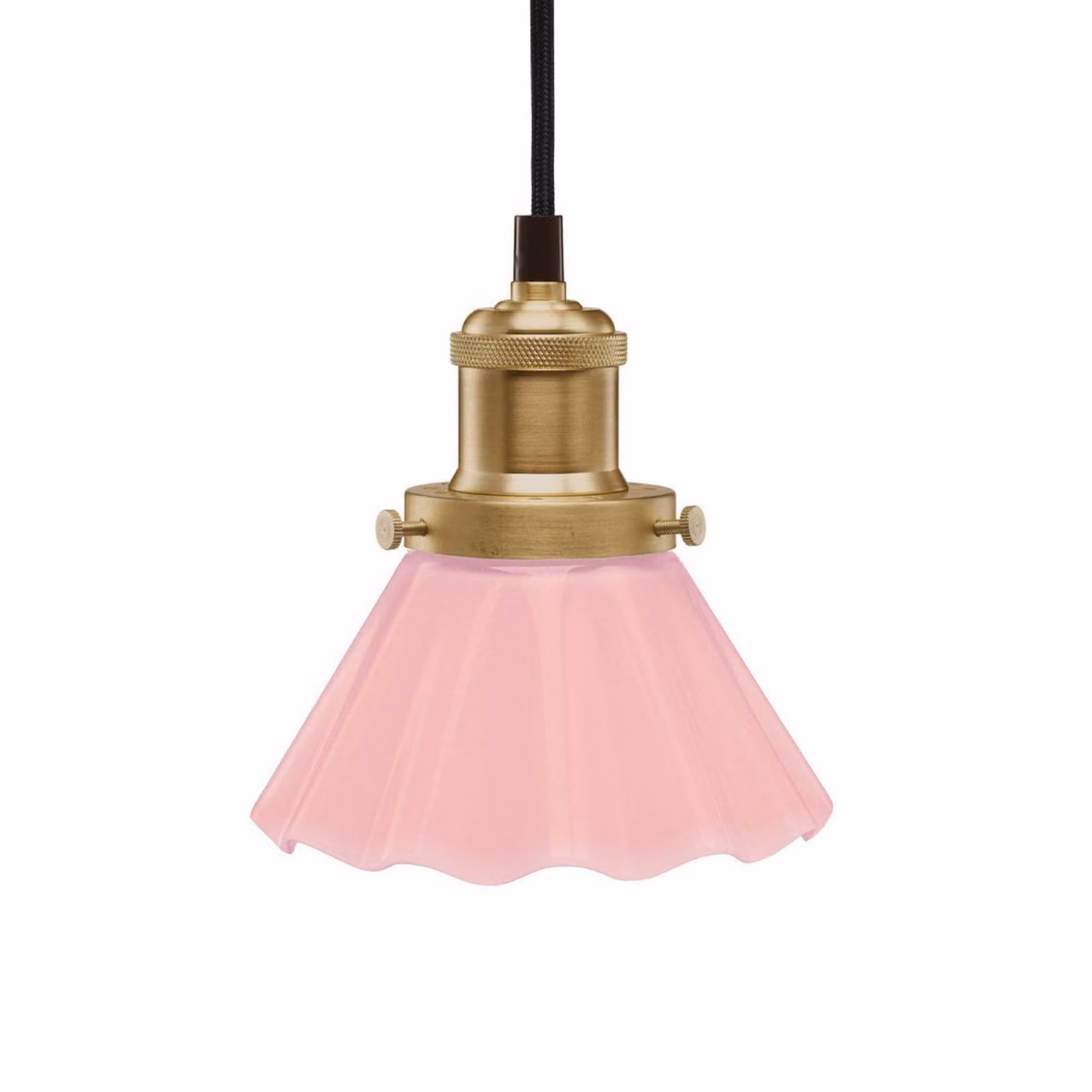 PR Home Lampada a sospensione August, Ø 15 cm, rosa, spina August, Violetto / Fucsia / Rosa, Soggiorno / Sala da pranzo, Vetro, Lampada a sospensione
