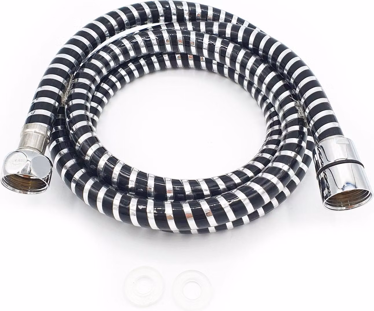Tubo flessibile di plastica per doccia da 1,2 m 1/2" x 1/2" + guarnizioni