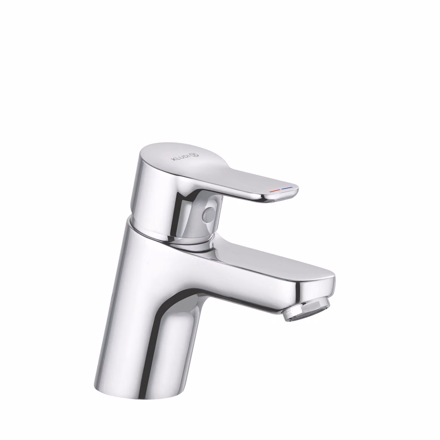 KLUDI PURE&EASY Mitigeur monocommandé pour lavabo, hauteur de bec 60mm, sans garniture d'écoulement, chrome, 373870565, 373870565