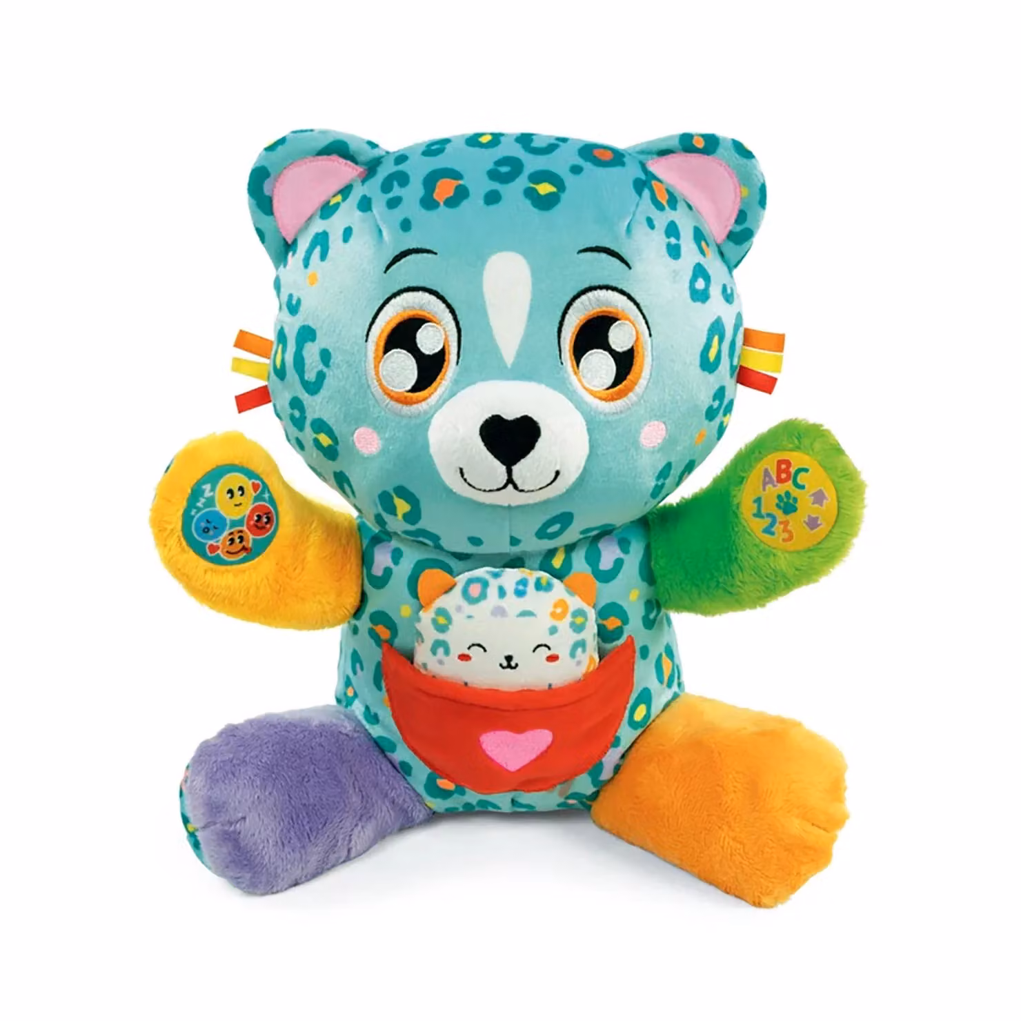 Clementoni Cleo e Leo Dolci Leopardi Parlanti Interattivi Multicolore – 1