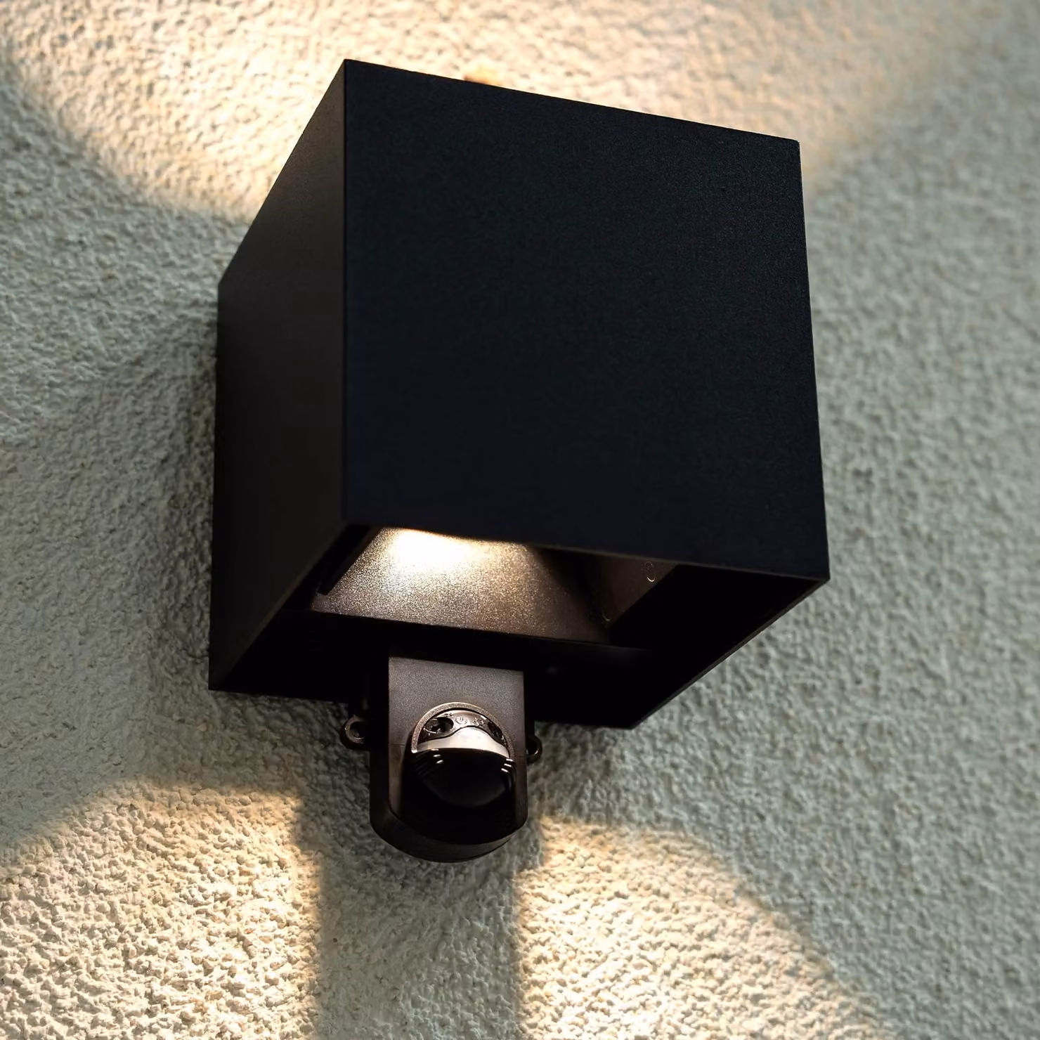 LUMILED applique da esterno con rilevatore di movimento applique da esterno attacco G9 (max. 7W LED) 230V IP65 impermeabile luce da giardino luce da corridoio luce da terrazza facciata nero alluminio angolare
