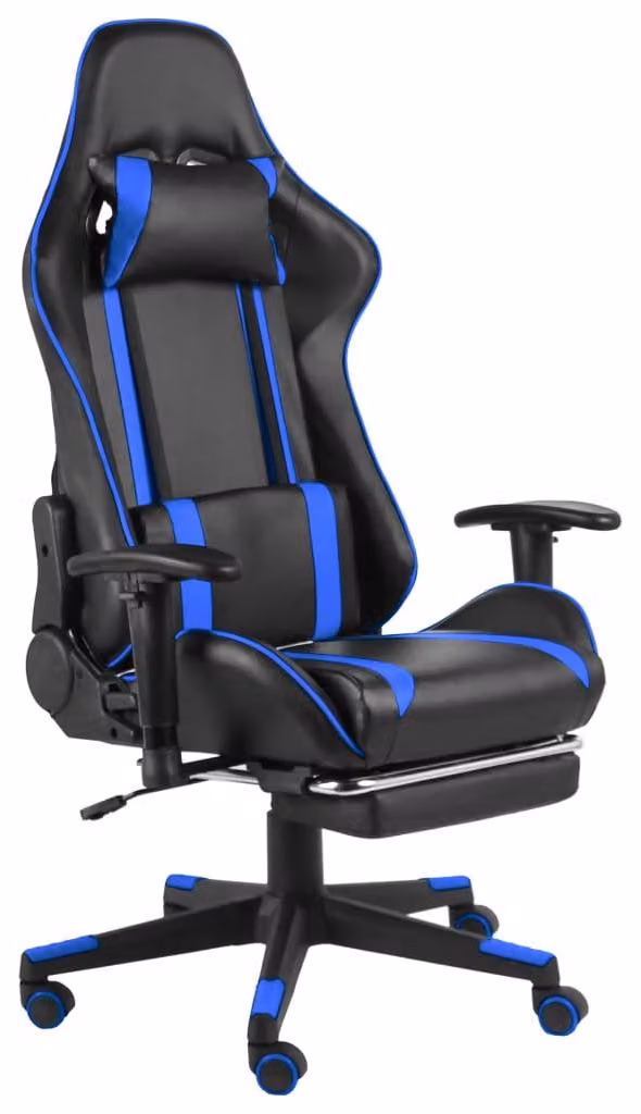 Sedia da gaming – Sedia da corsa con schienale alto ergonomico e poggiapiedi
