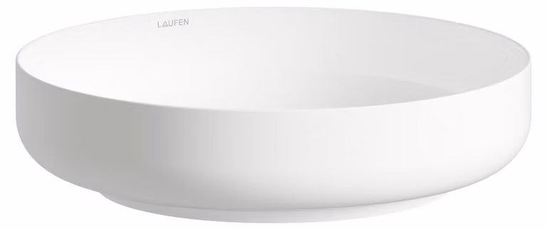 LAUFEN SONDO Cuvette de lavabo, ronde, sans trou pour robinet, sans trop-plein, 400x400x102mm, H512SO40001121, H512SO40001121