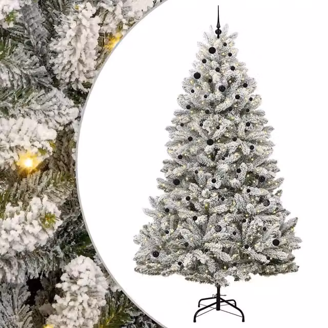 Albero di Natale | Decorazioni natalizie artificiale con 300 LED Verde e Bianco 270 cm