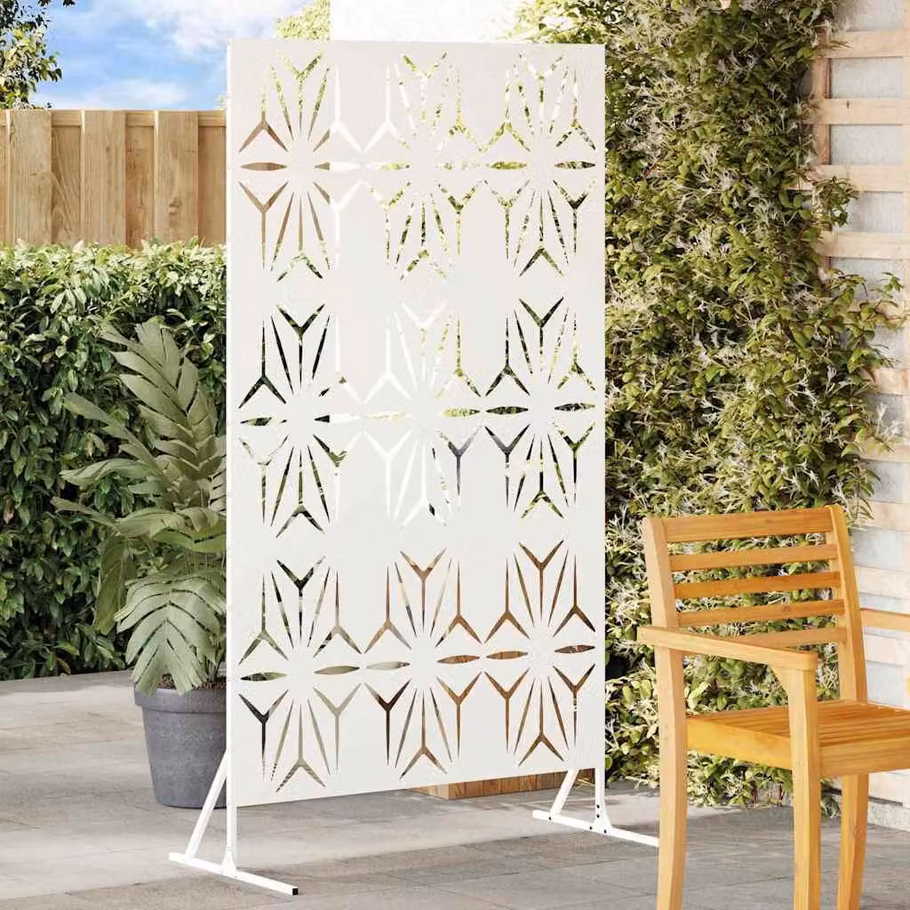Maison Exclusive - Schermatura 100 x 50 x 180 cm in acciaio bianco