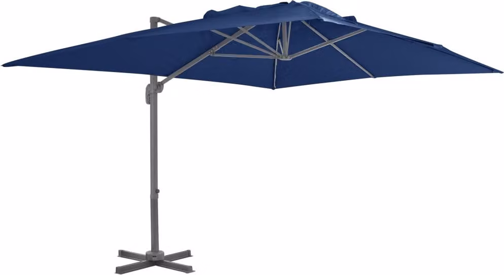 Maison Exclusive - Ombrellone per esterni con palo in alluminio, dimensioni 4x3 metri, colore azzurro