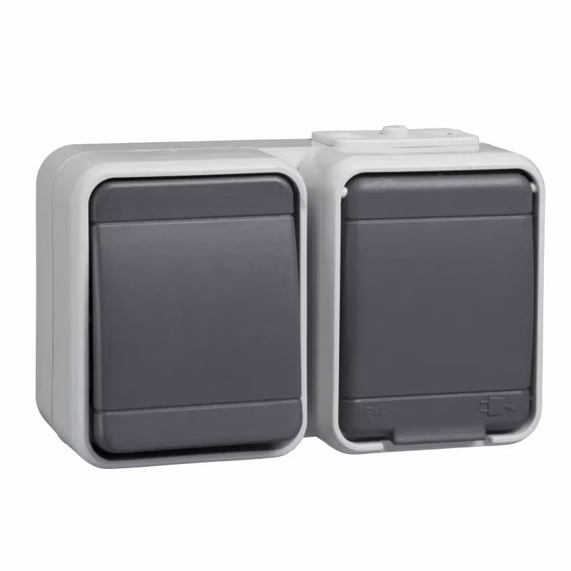 Combinazione lg/bgr AP44 - Combinazione interruttore/presa a muro 458639