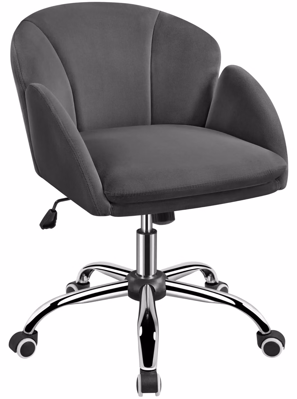 Sedia da ufficio - Sedia girevole - Sedia da computer - Altezza regolabile - Portata 136 kg - Grigio scuro