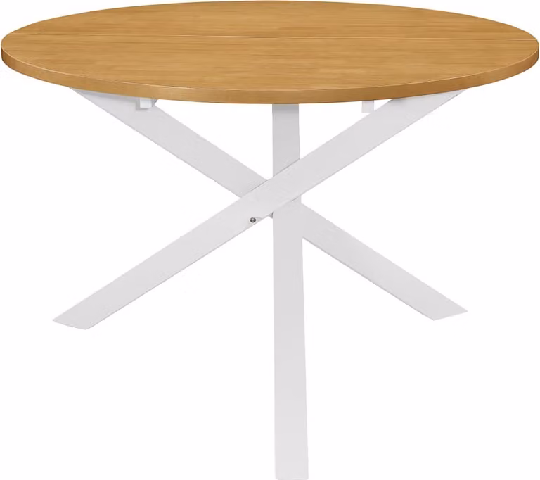 vidaXL Tavolo da pranzo bianco 120x75 cm MDF