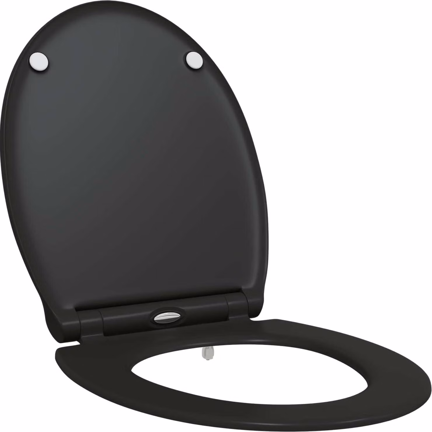 Sedile del WC Nero 47 x 37,5 x 3,8 cm Duroplast