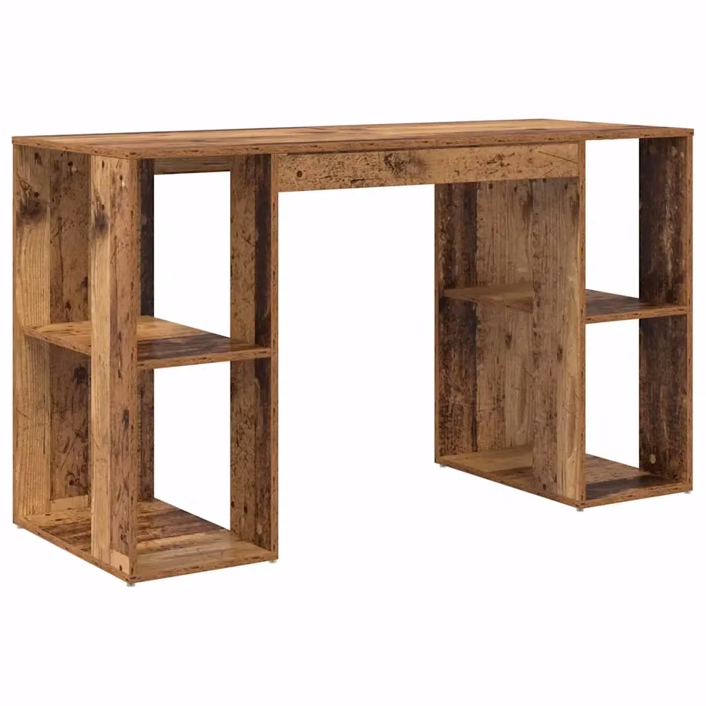 Scrivania moderna vidaXL in legno ingegnerizzato marrone L/P/H: 130 x 50.5 x 75 cm – 2