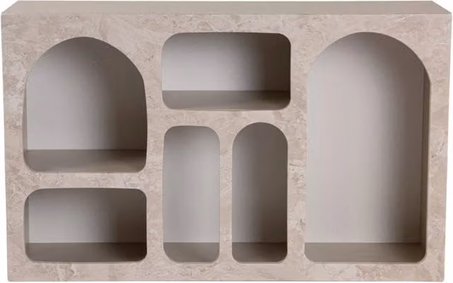 Credenza in legno "Liva" - 120 x 37 x 74 cm - Travertino