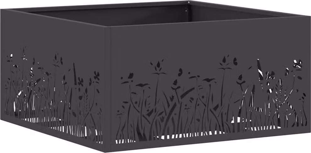 Focolare Nero 60 x 60 x 30 cm Acciaio