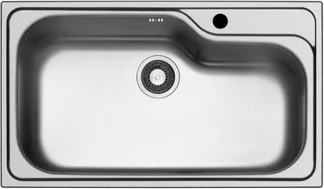 Lavello da incasso Ionio 1 vasca 86x50 inox