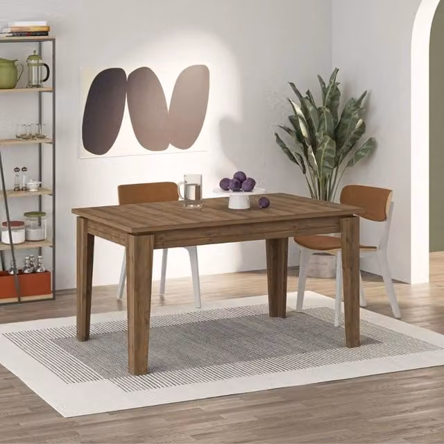Tavolo allungabile Megaron 120x80 cm colore noce hitit