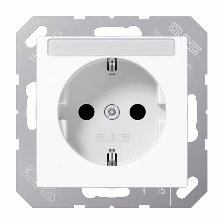 Presa Jung SCHUKO 16A 250V con protezione da contatto pericoloso A 1520 BFKINA (A1520BFKINAWW)