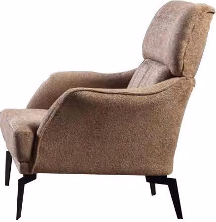 Moderner Beiger Sessel Wohnzimmer 1-Sitzer Luxus Polster Sitzmöbel