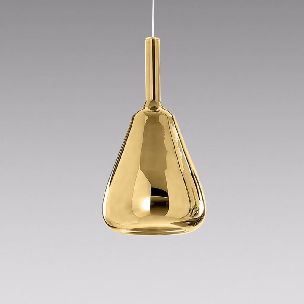 Lampada a sospensione OFELIA S/11 Gealuce in vetro trasparente e oro con design a sfera moderno e portalampada G9 – 2