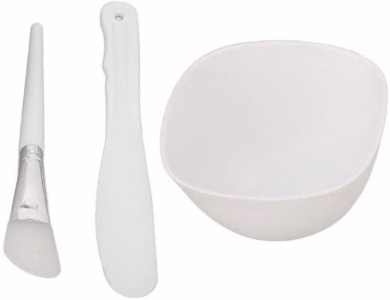 Set di spazzole in silicone per maschere viso - 3 pezzi - ideale per la realizzazione di maschere viso fatte in casa