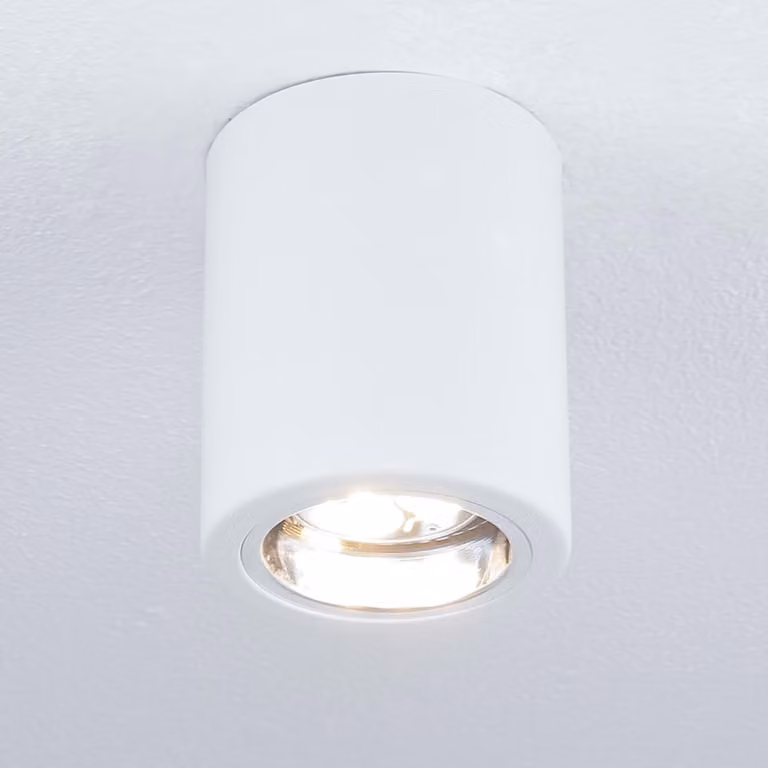 Spot a soffitto bianco rotondo Ø9cm 1xE27 15W Downlight rotondo Luminex