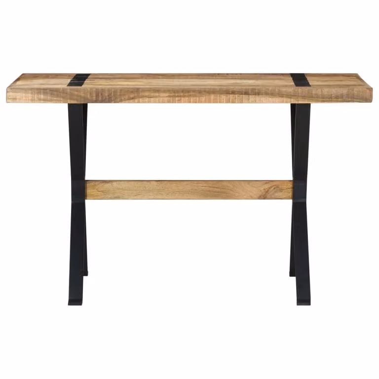 vidaXL Tavolo da pranzo 120x60x76 cm Legno di mango grezzo