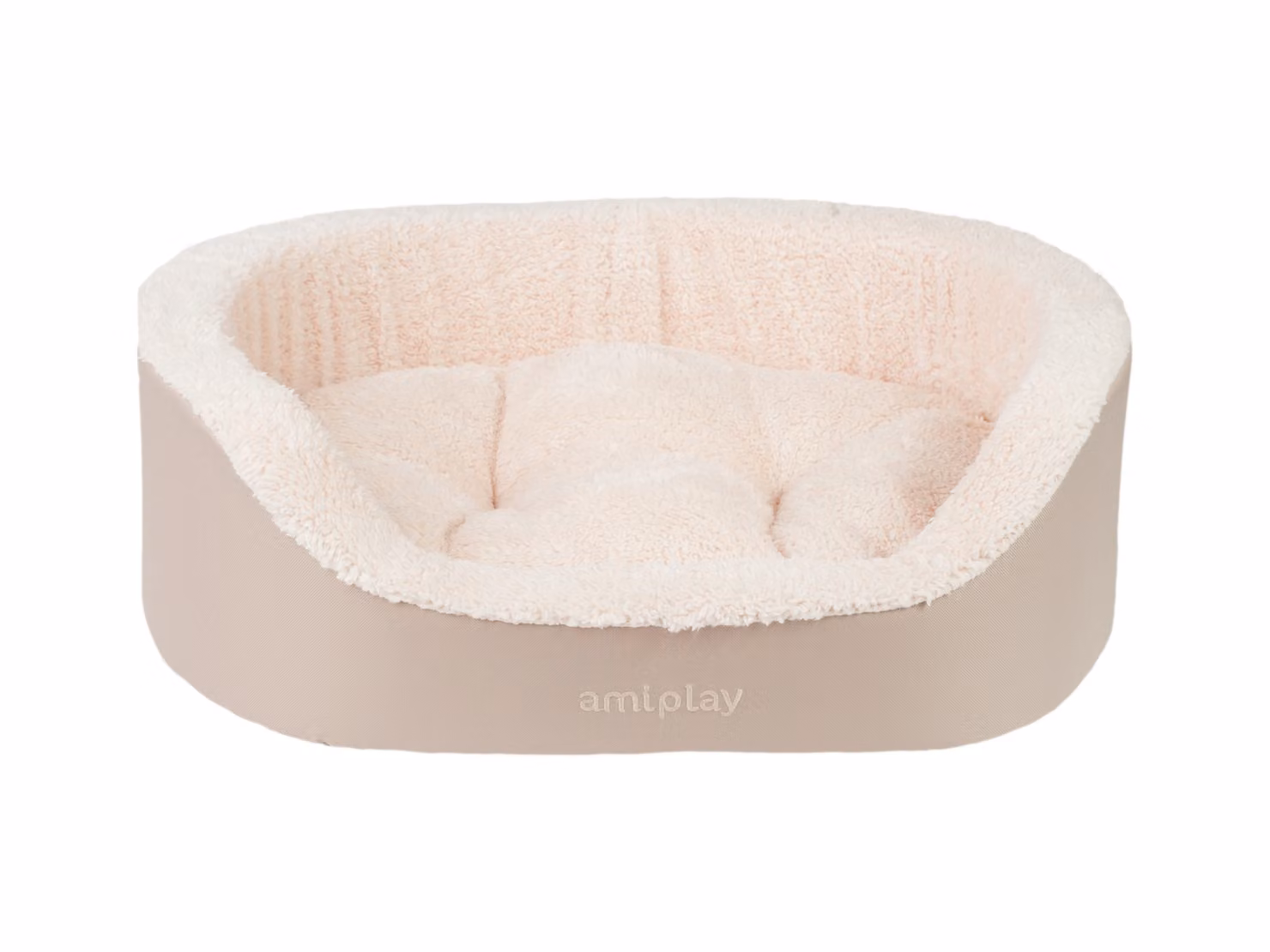 Cuccia per cani ovale ASPEINA beige taglia S, M, L Misura: L - 73x64x22 cm