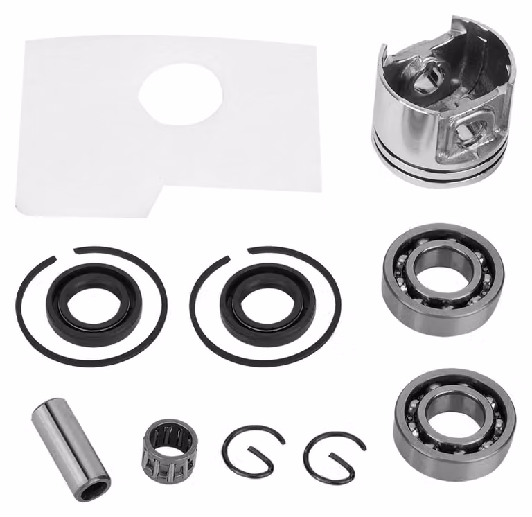 Set di pistoni per motosega - Ricambi - Materiali in alluminio - Durevole e resistente all'usura - Per MS180/MS 180018 - Facile da installare - Parti per motoseghe