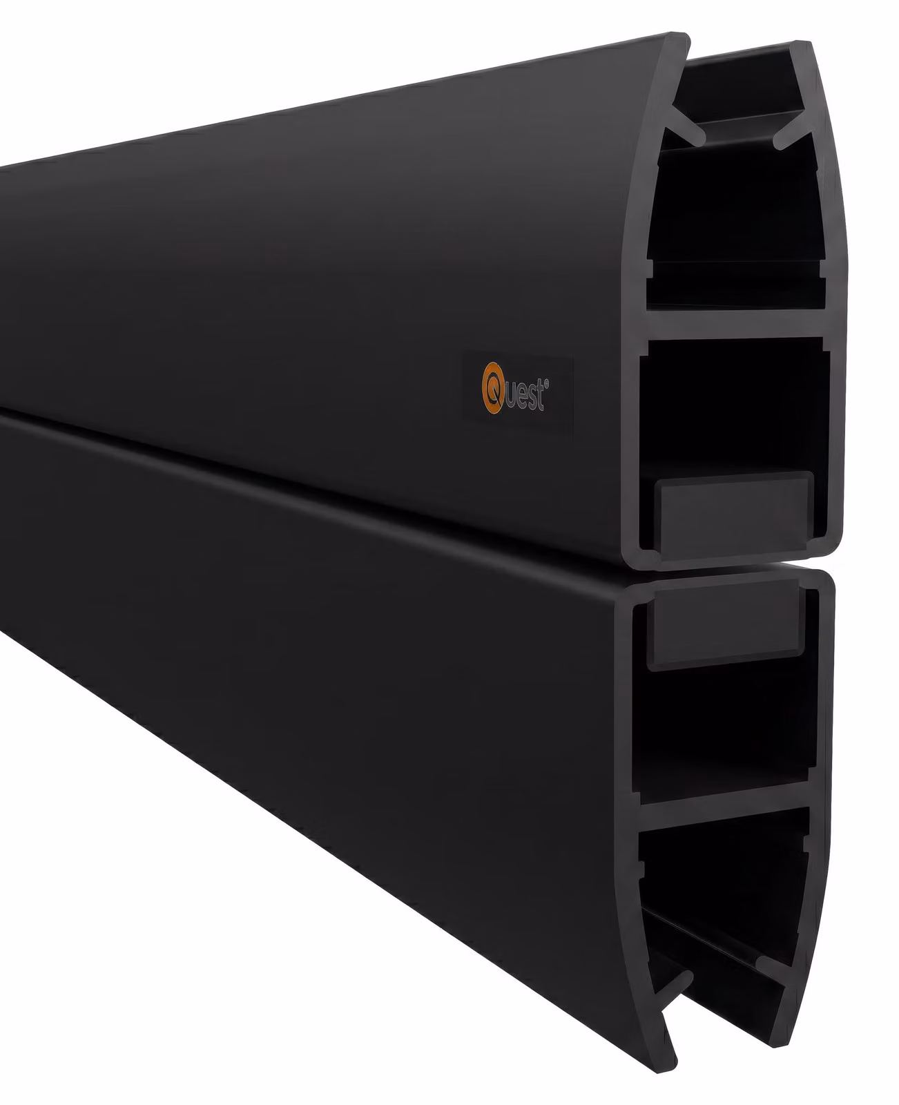 Guarnizione magnetica per doccia, lunghezza 200 cm, per vetri da 6-8 mm, colore nero, confezione da 2 pezzi - Quest
