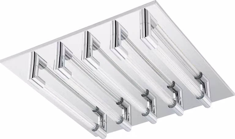 Eglo 95398 Velarde Plafoniera LED 5x4,3W acciaio cromo
