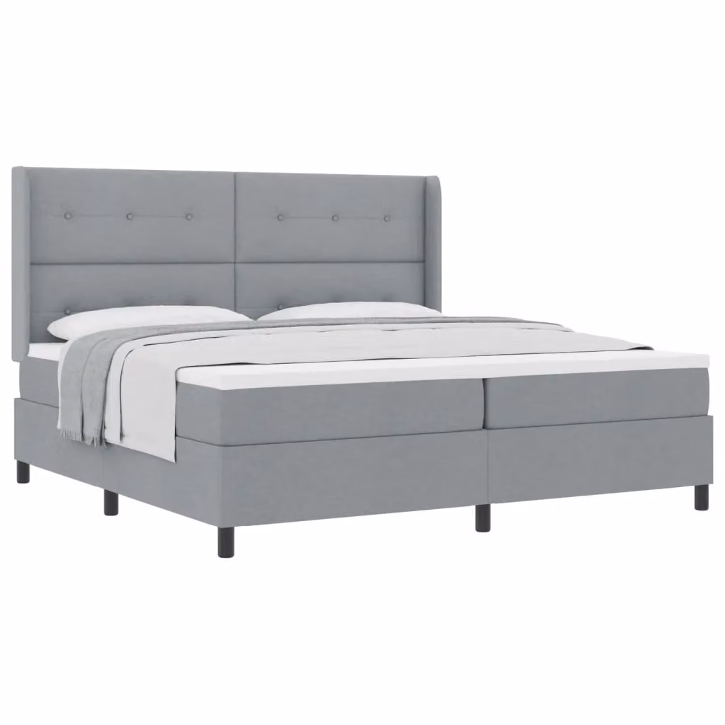 Letto ibrido con struttura imbottita vidaXL Grigio L: 200 cm, P: 200 cm, H: 280 cm – 2