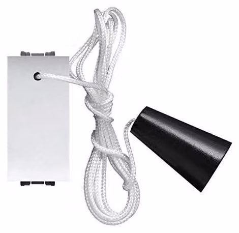 PULSANTE UNIPOLARE A TIRANTE 'MYLIFE' 16A 250V 1P/NO - Bianco