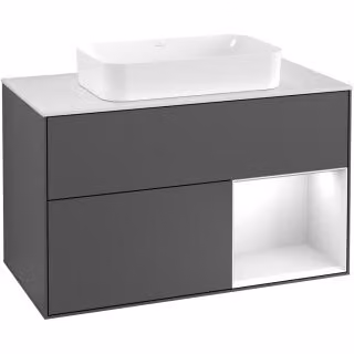 V&B mobile da parete Finion 100x60,3 cm, Reg re md bl. m Lac, Oa ven