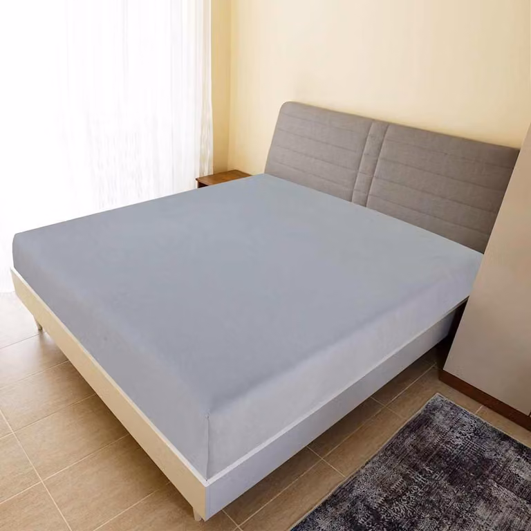 Lenzuolo con Angoli in Jersey di Cotone vidaXL Grigio 160 x 200 cm
